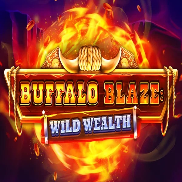Buffalo Blaze Wild Wealth logo – Slots by OctoPlay at Scooore Casino