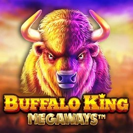 Buffalo King Megaways slot logo by Pragmatic Play at Scooore Casino