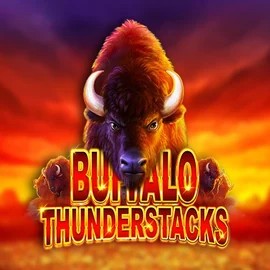 Buffalo Thunderstacks game by Amatic Industries – logo hosted on Scooore Casino