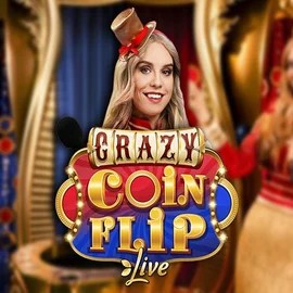 Crazy Coin Flip logo by Evolution at Scooore Casino