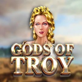 Gods of Troy logo by Red Tiger Gaming at Scooore Casino