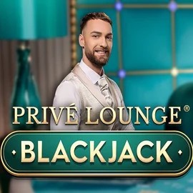 Privé Lounge Blackjack online game logo by Pragmatic Play on scooorecasinoo.com