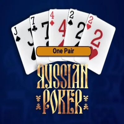 Russian Poker online game logo by OneTouch Games on scooorecasinoo.com