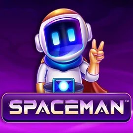 Spaceman slot logo by Pragmatic Play at Scooore Casino