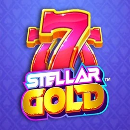 Stellar Gold online game logo by Snowborn Games on scooorecasinoo.com